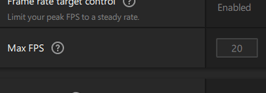 AMD Adrenalin Framerate Setting AMD Adrenalin Framerate Setting
