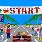 Sega's original Outrun game.