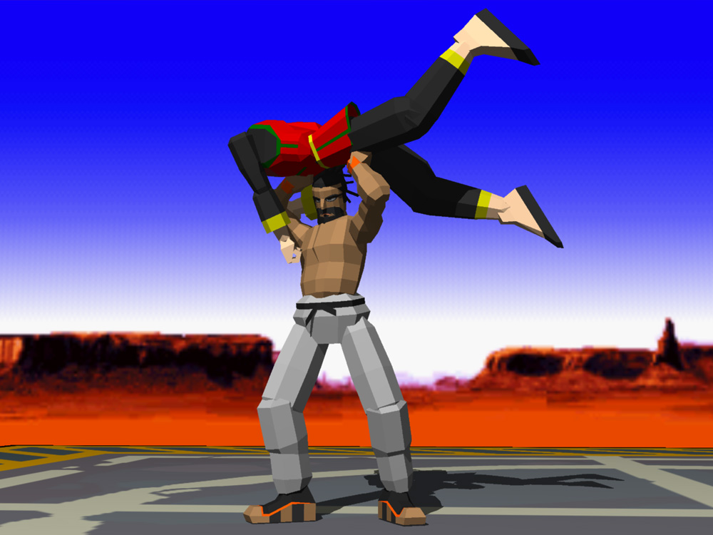 Jeffrey tosses Lau in the original Virtua Fighter